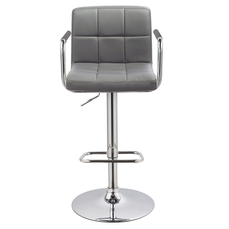 Latitude Run® Amjed Swivel Adjustable Height Bar Stool & Reviews Wayfair